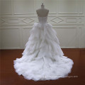 Maternity Wedding Gown Gemstone Sash Organza Wedding Dress